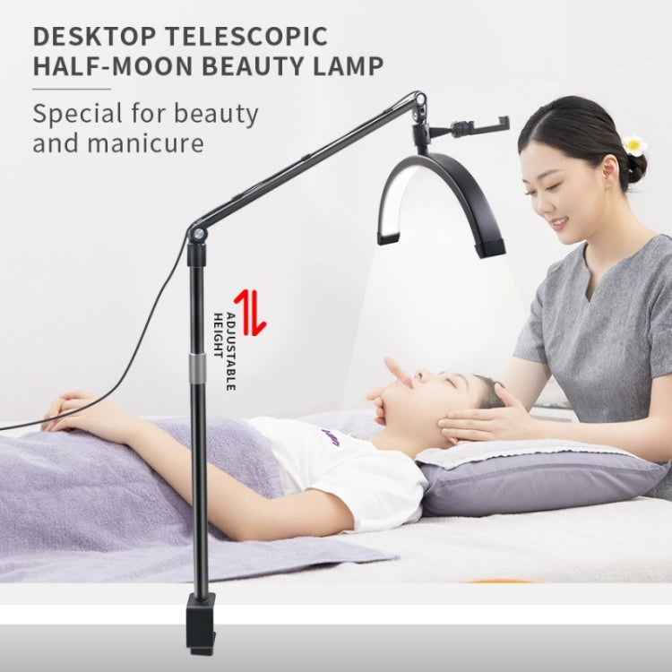 D-M30X 23 inch Half Moon Shape Beauty Manicure Lamp Curved Fill Light, Plug:UK Plug - Selfie Light by PMC TechLife | Online Shopping South Africa | PMC TechLife | Buy Now Pay Later Mobicred