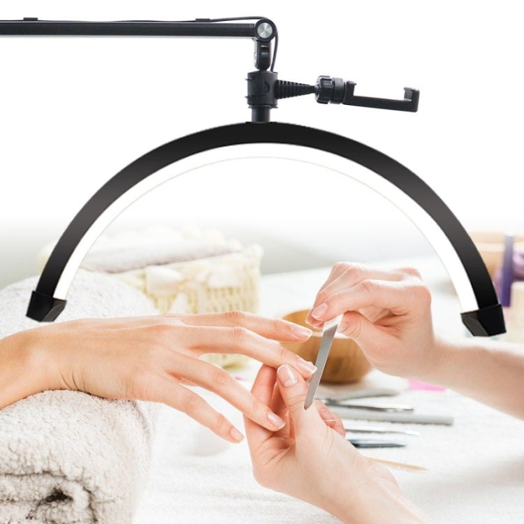 D-M30X 23 inch Half Moon Shape Beauty Manicure Lamp Curved Fill Light, Plug:US Plug - Selfie Light by PMC TechLife | Online Shopping South Africa | PMC TechLife | Buy Now Pay Later Mobicred