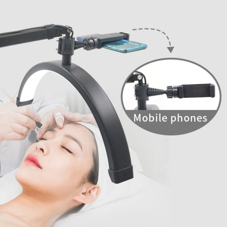 HD-M3X Pro 16 inch Adjustable Brightness Beauty Light Half Moon Light Eyelash Tech Lamp, Plug:EU Plug(Black) - Selfie Light by PMC TechLife | Online Shopping South Africa | PMC TechLife | Buy Now Pay Later Mobicred