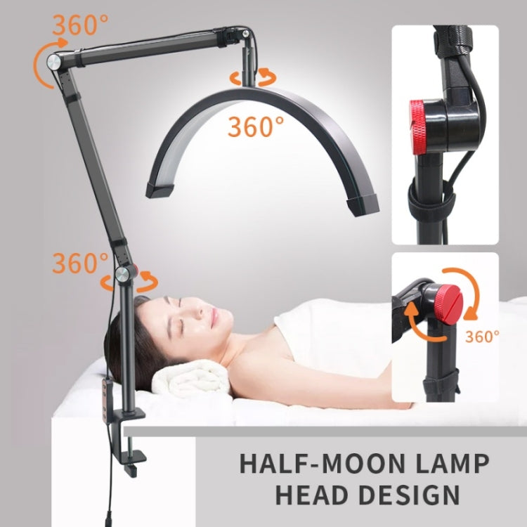 HD-M3X Pro 16 inch Adjustable Brightness Beauty Light Half Moon Light Eyelash Tech Lamp, Plug:UK Plug(Black) - Selfie Light by PMC TechLife | Online Shopping South Africa | PMC TechLife | Buy Now Pay Later Mobicred