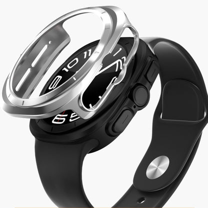 For Samsung Galaxy Watch Ultra 47mm Hollowed PC Watch Protective Case(Sliver) - Watch Cases by PMC Jewellery | Online Shopping South Africa | PMC Jewellery | Buy Now Pay Later Mobicred