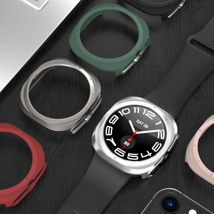 For Samsung Galaxy Watch Ultra 47mm Hollowed PC Watch Protective Case(Red) - Watch Cases by PMC TechLife | Online Shopping South Africa | PMC TechLife | Buy Now Pay Later Mobicred