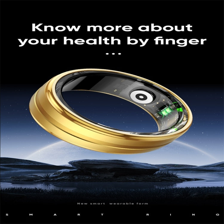 R06 SIZE 8 Smart Ring, Support Heart Rate / Blood Oxygen / Sleep Monitoring / Multiple Sports Modes(Gold) - Smart Rings / Smart Telephones by PMC Jewellery | Online Shopping South Africa | PMC Jewellery | Buy Now Pay Later Mobicred