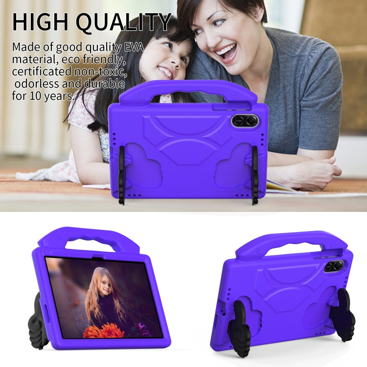 For Honor Pad X8 Pro 11.2 2023 Children EVA Shockproof Tablet Case with Thumb Bracket(Purple) - Honor by PMC TechLife | Online Shopping South Africa | PMC TechLife | Buy Now Pay Later Mobicred