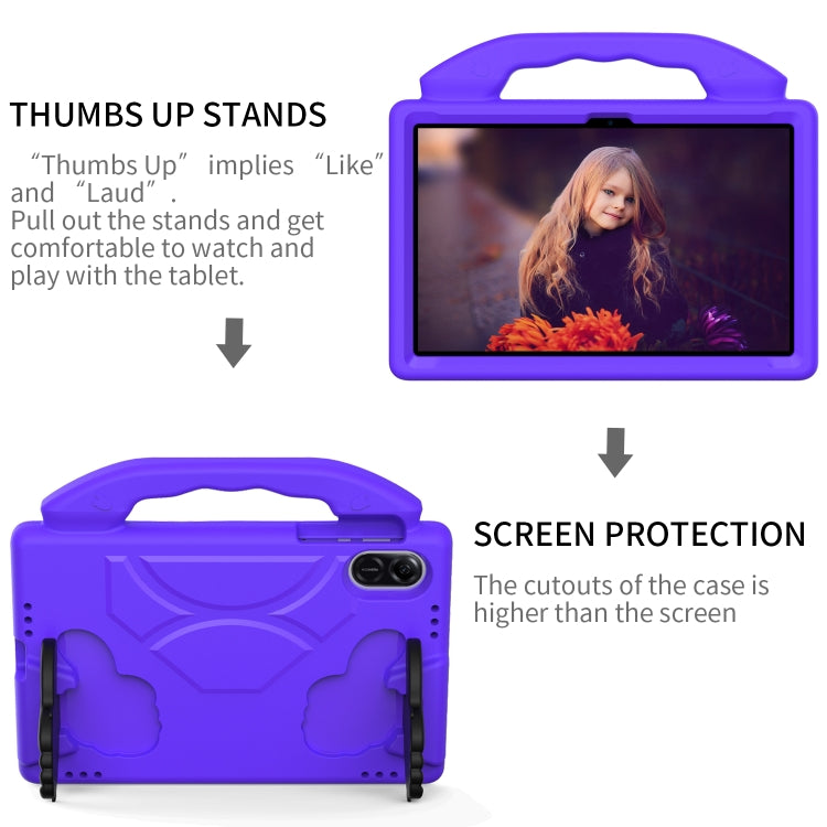 For Honor Pad X8 Pro 11.2 2023 Children EVA Shockproof Tablet Case with Thumb Bracket(Purple) - Honor by PMC TechLife | Online Shopping South Africa | PMC TechLife | Buy Now Pay Later Mobicred