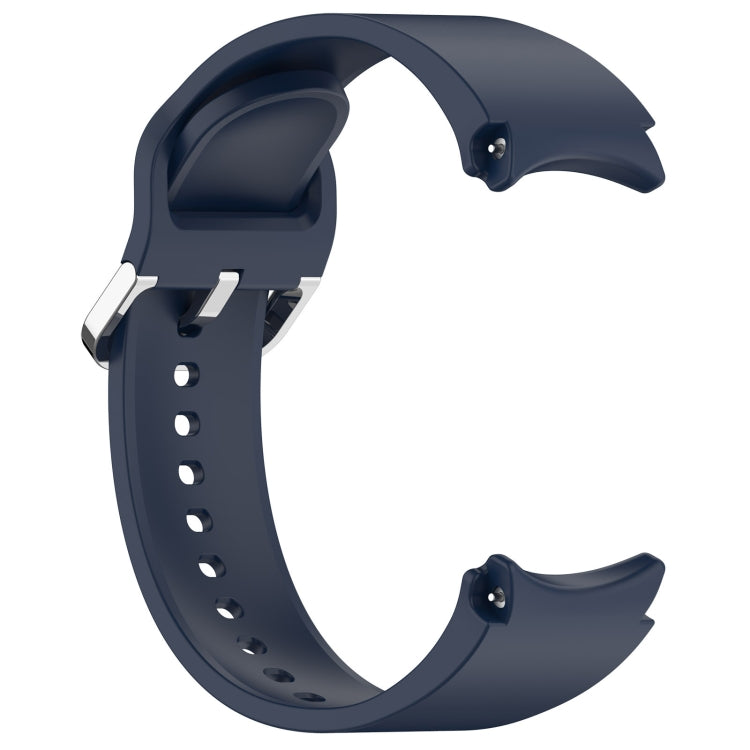 For Samsung Galaxy Watch7 40 / 44mm Solid Color Silver Buckle Quick Release Silicone Watch Band(Midnight Blue) - free shipping - PMC TechLife - Order now!