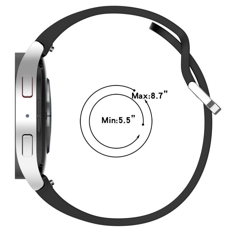 For Samsung Galaxy Watch FE 40mm Solid Color Silver Buckle Quick Release Silicone Watch Band(Starlight) - free shipping - PMC TechLife - Order now!
