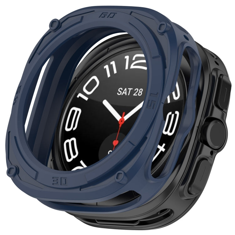 For Samsung Galaxy Watch Ultra 47mm Armored TPU Watch Protective Case(Blue) - free shipping - PMC Jewellery - Order now!
