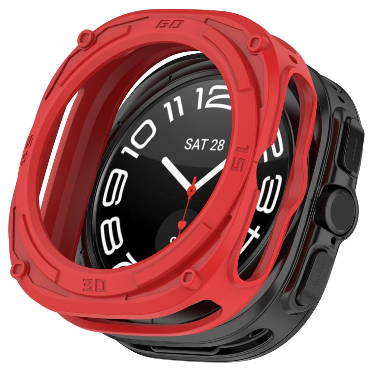 For Samsung Galaxy Watch Ultra 47mm Armored TPU Watch Protective Case(Red) - free shipping - PMC Jewellery - Order now!