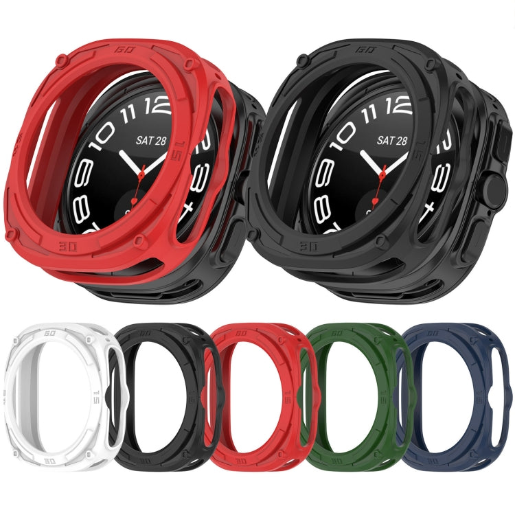 For Samsung Galaxy Watch Ultra 47mm Armored TPU Watch Protective Case(Red) - free shipping - PMC Jewellery - Order now!