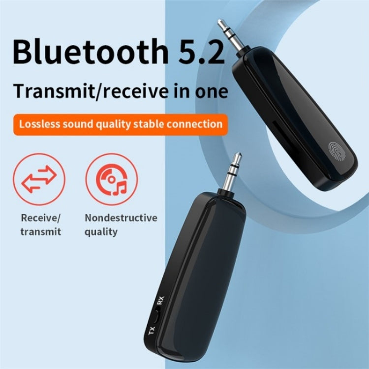 M03 Fingerprint Touch Stereo Aux Wireless Adapter Bluetooth 5.2 Audio Receiver Transmitter - free shipping - PMC Jewellery - Order now!