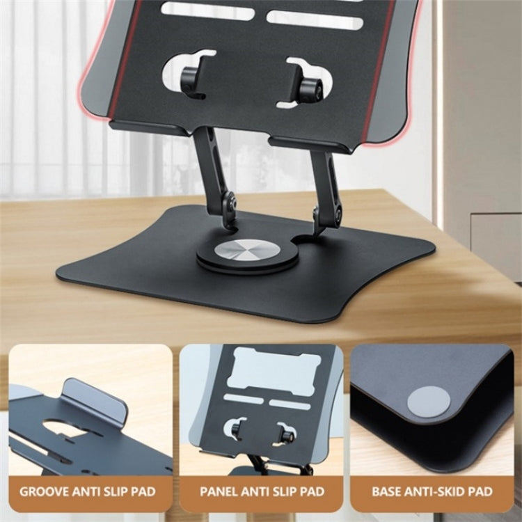 G69 Heat Dissipation Rotatable Notebook Desktop Stand Aluminum Alloy Foldable Laptop Bracket(Black) - Laptop Stand by PMC Jewellery | Online Shopping South Africa | PMC Jewellery | Buy Now Pay Later Mobicred