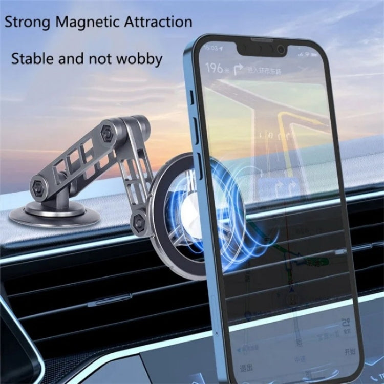 G198 Adjustable Robotic Arm Cellphone Stand Car Dashboard Windshield Magnetic Phone Holder(Grey) - Car Holders by PMC Jewellery | Online Shopping South Africa | PMC Jewellery | Buy Now Pay Later Mobicred