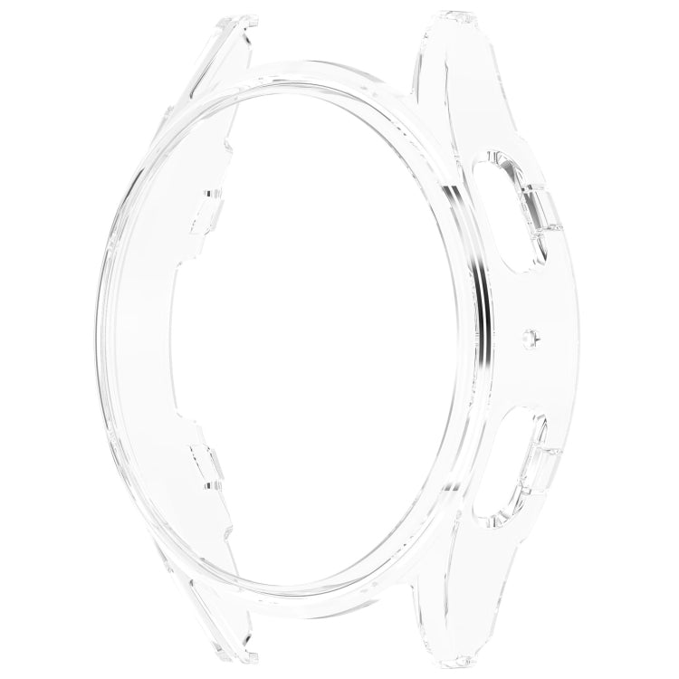 For Sansung Galaxy Watch 7 44mm Half Pack Hollow PC Watch Protective Case(Transparent White) - Watch Cases by PMC TechLife | Online Shopping South Africa | PMC TechLife | Buy Now Pay Later Mobicred