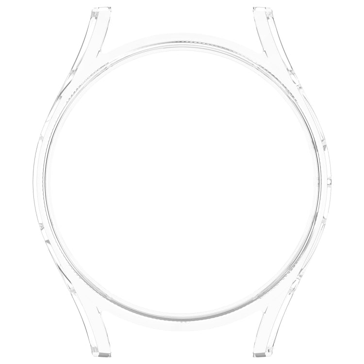 For Sansung Galaxy Watch 7 44mm Half Pack Hollow PC Watch Protective Case(Transparent White) - Watch Cases by PMC TechLife | Online Shopping South Africa | PMC TechLife | Buy Now Pay Later Mobicred