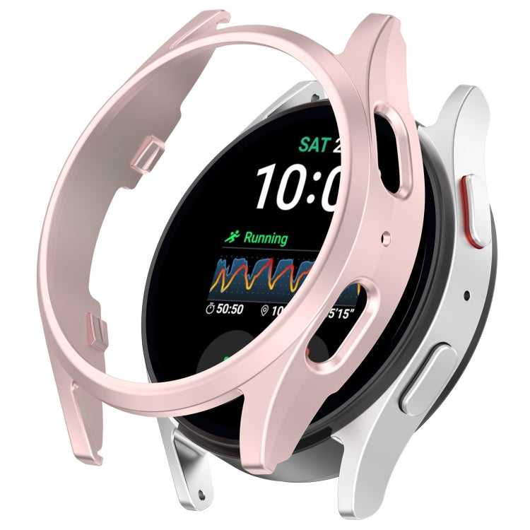 For Sansung Galaxy Watch 7 44mm Half Pack Hollow PC Watch Protective Case(Rose Pink) - Watch Cases by PMC TechLife | Online Shopping South Africa | PMC TechLife | Buy Now Pay Later Mobicred