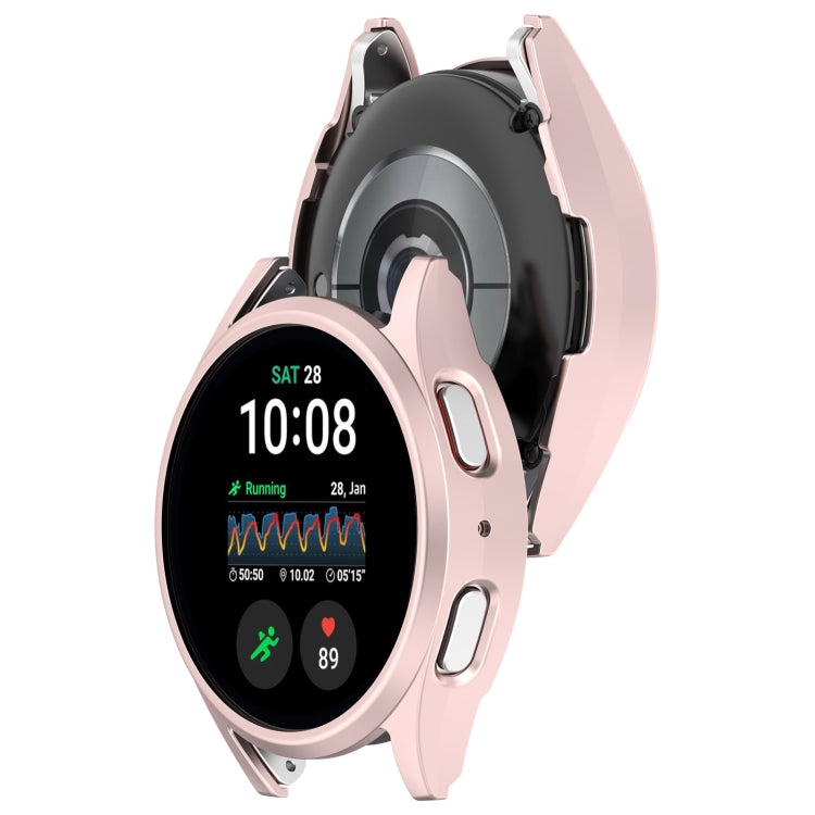 For Sansung Galaxy Watch 7 44mm Half Pack Hollow PC Watch Protective Case(Rose Pink) - Watch Cases by PMC TechLife | Online Shopping South Africa | PMC TechLife | Buy Now Pay Later Mobicred