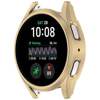 For Sansung Galaxy Watch 7 44mm Half Pack Hollow PC Watch Protective Case(Champaign Gold) - Watch Cases by PMC Jewellery | Online Shopping South Africa | PMC Jewellery | Buy Now Pay Later Mobicred