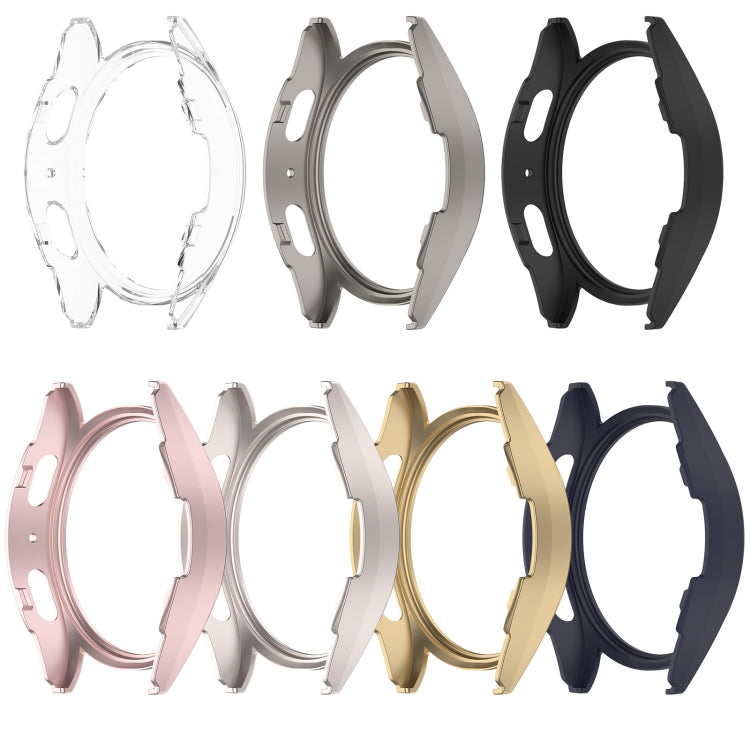 For Sansung Galaxy Watch 7 44mm Half Pack Hollow PC Watch Protective Case(Champaign Gold) - Watch Cases by PMC TechLife | Online Shopping South Africa | PMC TechLife | Buy Now Pay Later Mobicred
