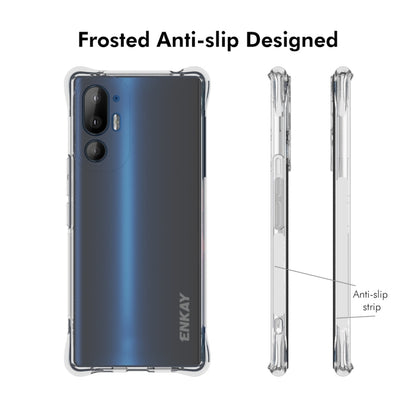 For HTC U24 Pro ENKAY Hat-Prince Transparent TPU Shockproof Phone Case - More Brand by ENKAY | Online Shopping South Africa | PMC Jewellery | Buy Now Pay Later Mobicred