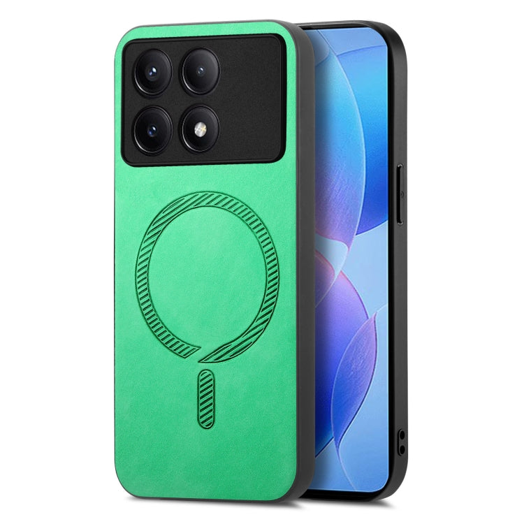 For Xiaomi Redmi K70 / K70 Pro 5G Solid Color Retro Magsafe PU Back Cover Phone Case(Green) - free shipping - PMC Jewellery - Order now!
