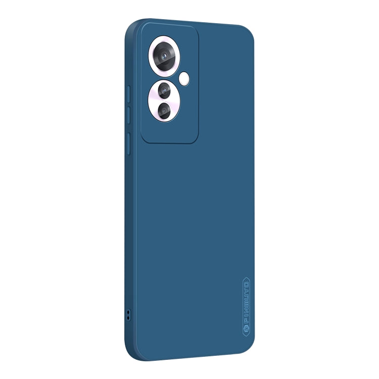 For OPPO Reno11 F PINWUYO Sense Series Liquid Silicone TPU Phone Case(Blue) - OPPO Cases by PINWUYO | Online Shopping South Africa | PMC Jewellery | Buy Now Pay Later Mobicred