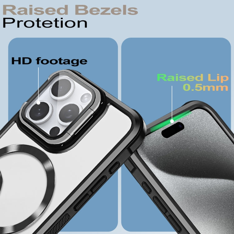 For iPhone 16 Pro Magsafe CD-grain Acrylic Hybrid TPU Phone Case(Purple) - iPhone 16 Pro Cases by PMC TechLife | Online Shopping South Africa | PMC TechLife | Buy Now Pay Later Mobicred