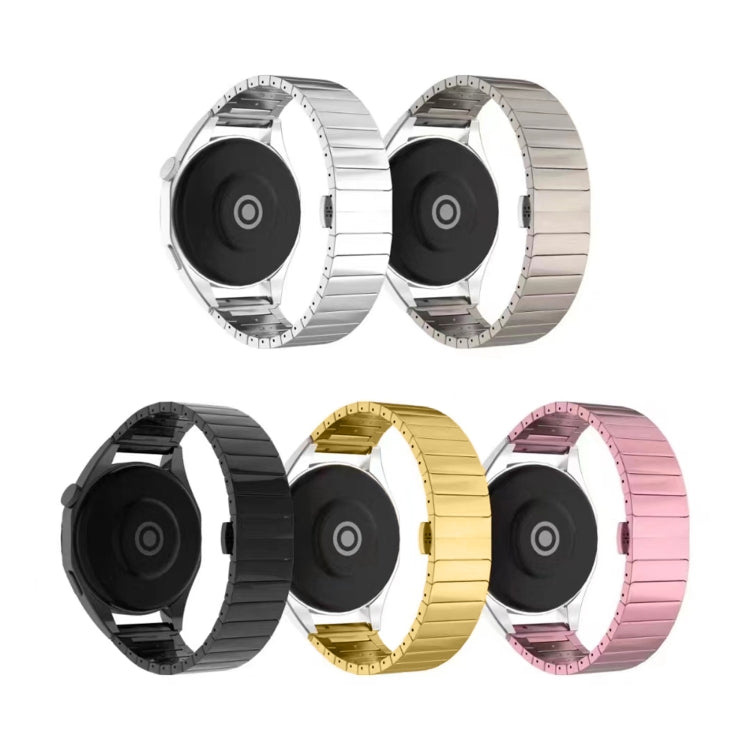 For Ticwatch E2 22mm One Bead Paint Butterfly Buckle Alloy Watch Band(Gold) - free shipping - PMC TechLife - Order now!