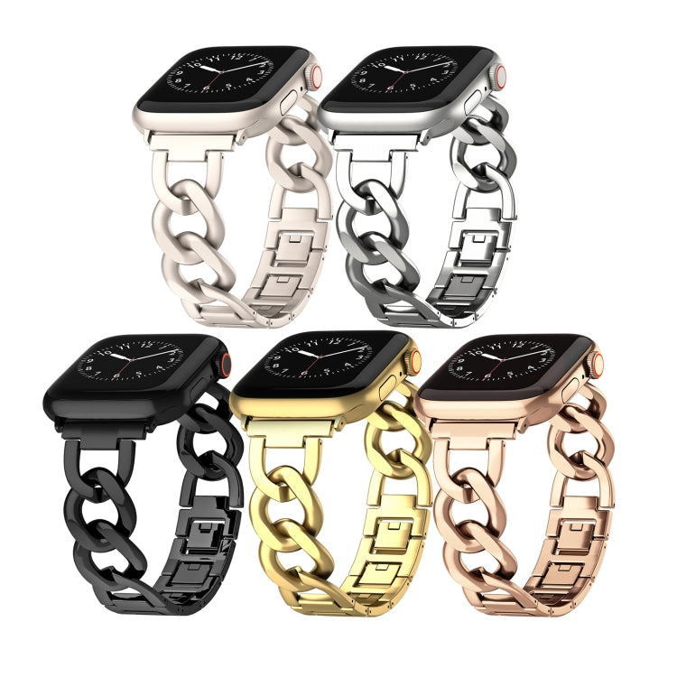 For Apple Watch Series 4 40mm Quick-Release Metal Chain Watch Band(Silver) - free shipping - PMC TechLife - Order now!