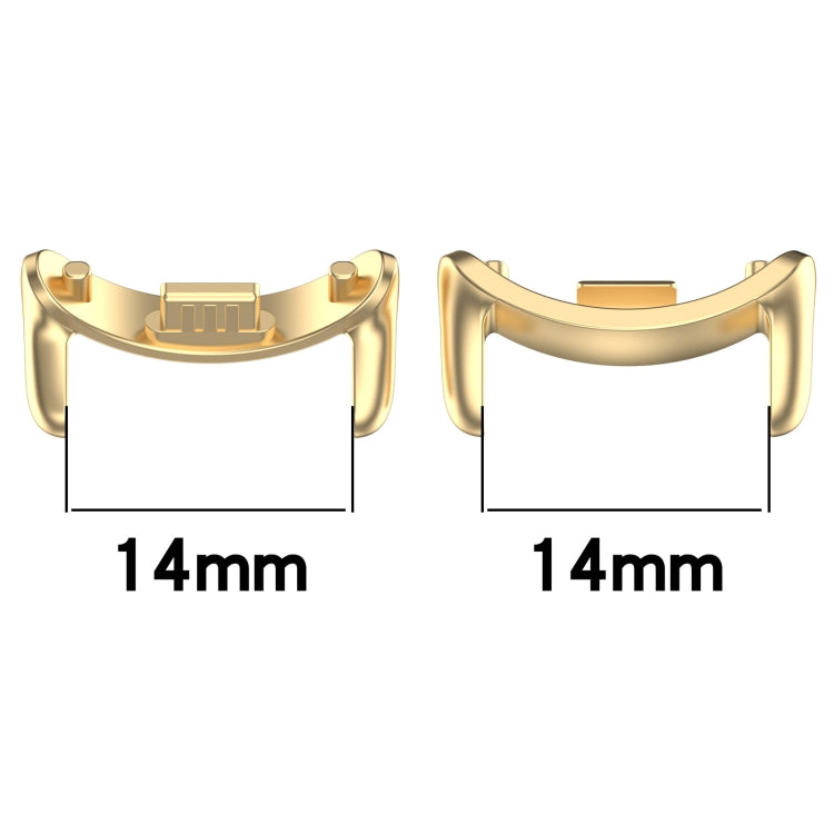 For Xiaomi Smart Band 9 NFC 14mm 1 Pair Metal Watch Band Connector(Gold) - free shipping - PMc TechLife - Order now!