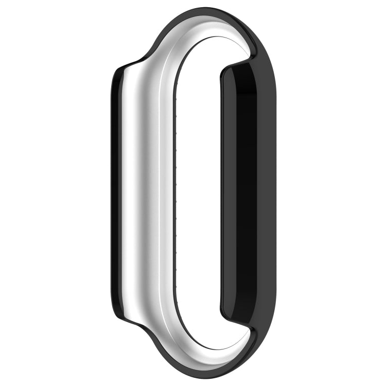 For Xiaomi Smart Band 9 Diamond Half Coverage Hollow PC Watch Protective Case(Black) - Watch Cases by PMC TechLife | Online Shopping South Africa | PMC TechLife | Buy Now Pay Later Mobicred