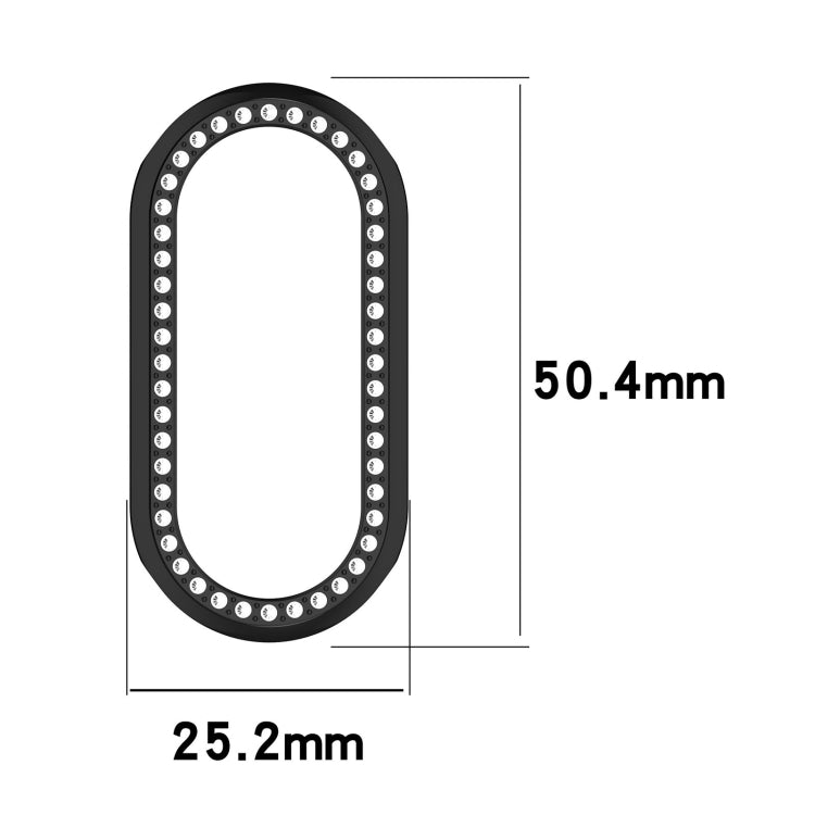 For Xiaomi Smart Band 9 Diamond Half Coverage Hollow PC Watch Protective Case(Transparent White) - Watch Cases by PMC TechLife | Online Shopping South Africa | PMC TechLife | Buy Now Pay Later Mobicred