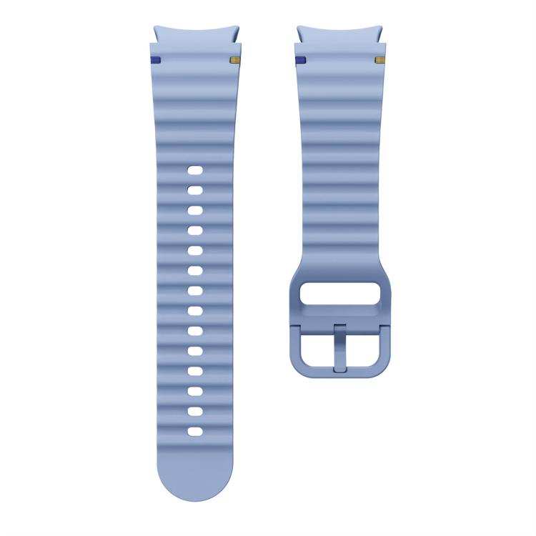 For Samsung Galaxy Watch 7 40 / 44mm Wave Pattern Stitched Silicone Watch Band(Light Blue) - free shipping - PMC TechLife - Order now!