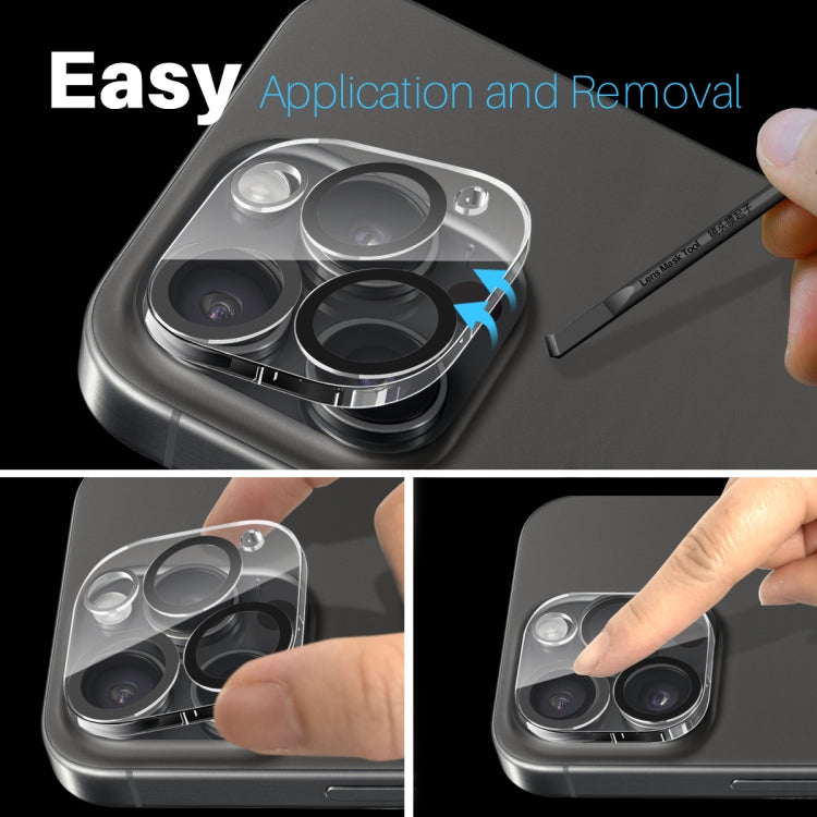 For iPhone 16 Pro / 16 Pro Max NORTHJO Camera Lens Protector 3D Night Shot Tempered Glass Film(Black) - iPhone 16 Pro Max Tempered Glass by NORTHJO | Online Shopping South Africa | PMC TechLife | Buy Now Pay Later Mobicred