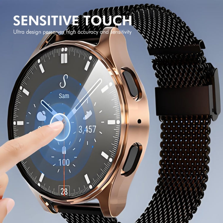 For Samsung Galaxy Watch7 44mm ENKAY Hat-Prince Full Coverage Electroplated Soft TPU Case with Screen Protection(Transparent) - free shipping - PMc TechLife - Order now!