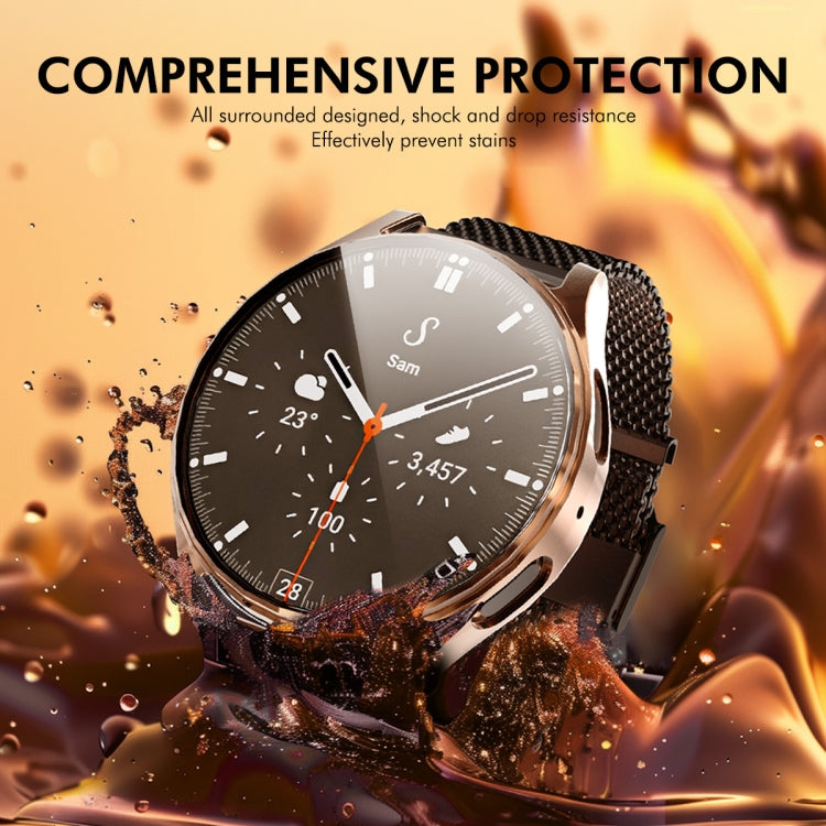 For Samsung Galaxy Watch7 40mm ENKAY Hat-Prince Full Coverage Electroplated Soft TPU Case with Screen Protection(Black) - free shipping - PMc TechLife - Order now!
