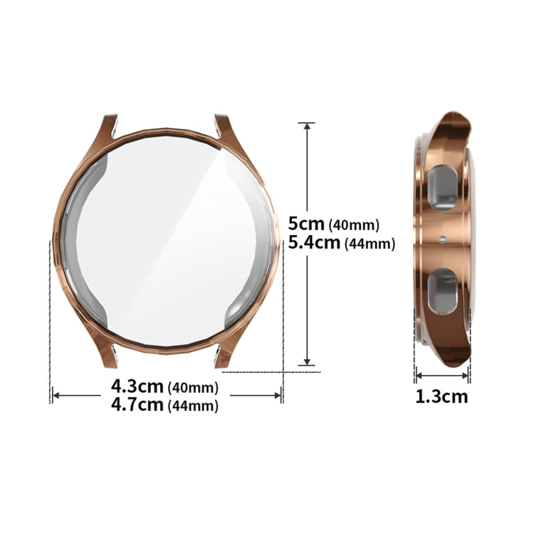 For Samsung Galaxy Watch7 40mm ENKAY Hat-Prince Full Coverage Electroplated Soft TPU Case with Screen Protection(Dark Blue) - free shipping - PMc TechLife - Order now!