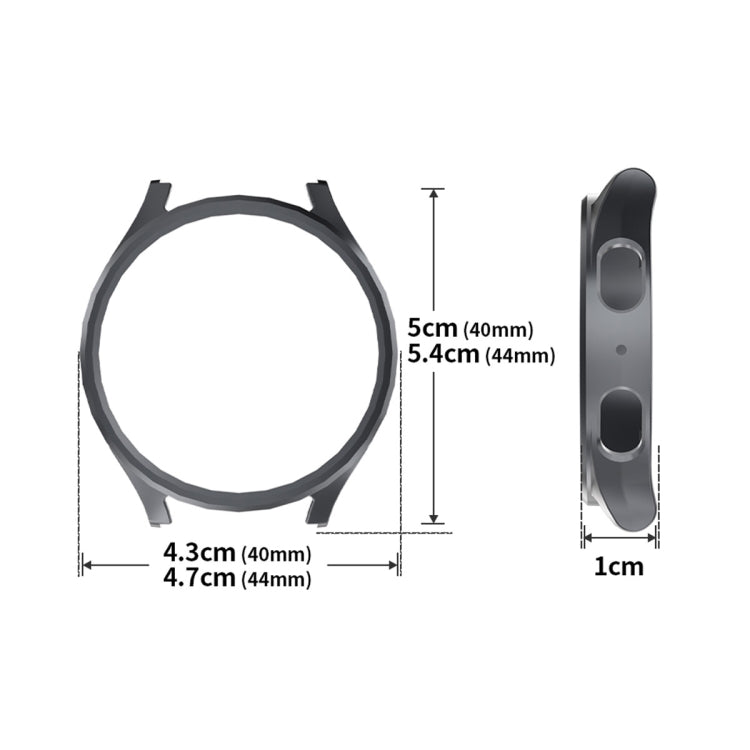 For Samsung Galaxy Watch7 40mm ENKAY Hat-Prince Electroplated Hard PC Case + 0.2mm 9H Glass Screen Protector(Black) - free shipping - PMc TechLife - Order now!