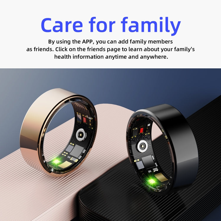R11M SIZE 9 Smart Ring, Support Heart Rate / Blood Oxygen / Sleep / Multiple Sports Modes(Gold) - Smart Rings / Smart Telephones by PMC TechLife | Online Shopping South Africa | PMC TechLife | Buy Now Pay Later Mobicred