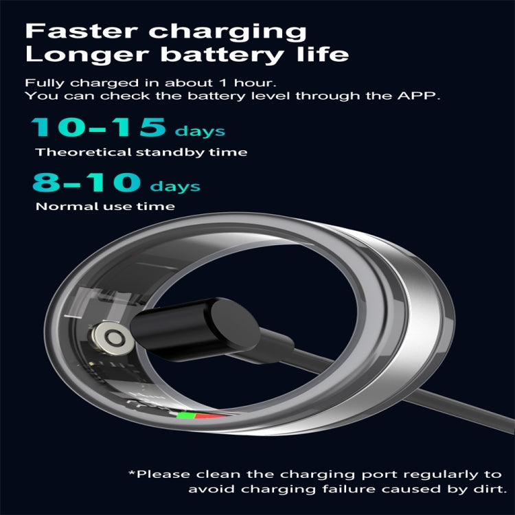 R18 SIZE 10 Smart Ring, Support Heart Rate / Blood Oxygen / Sleep / Multiple Sports Modes(Black) - Smart Rings / Smart Telephones by PMC TechLife | Online Shopping South Africa | PMC TechLife | Buy Now Pay Later Mobicred