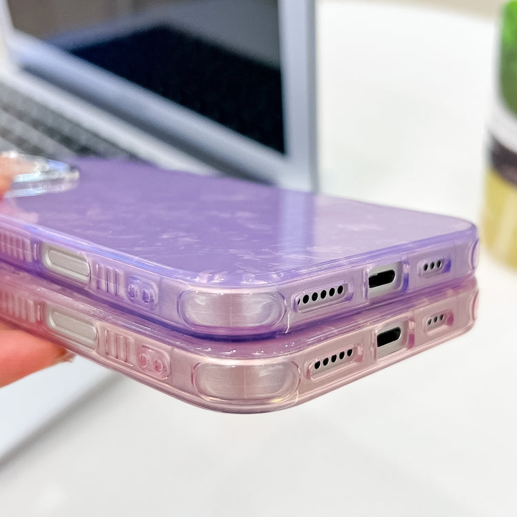 For iPhone 16 Pro Plating Glitter Texture TPU Phone Case with Lens Film(Purple Feather Yarn) - iPhone 16 Pro Cases by PMC TechLife | Online Shopping South Africa | PMC TechLife | Buy Now Pay Later Mobicred