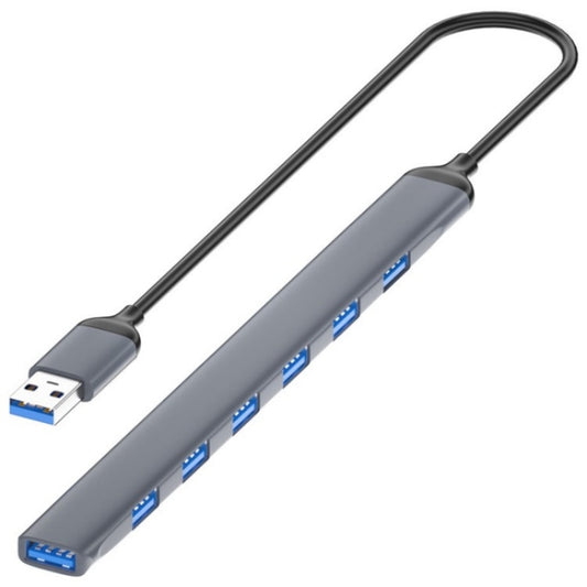 ADS-303A Data Transmission USB 3.0 / 2.0 Hub Expansion Dock Station 7-Port USB Adapter - USB 3.0 HUB by PMC Jewellery | Online Shopping South Africa | PMC Jewellery | Buy Now Pay Later Mobicred