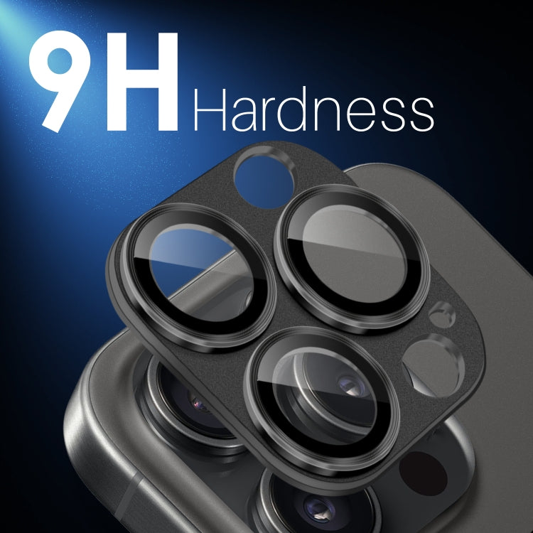 For iPhone 16 Pro / 16 Pro Max NORTHJO Matte Camera Lens Protector Tempered Glass Rear Lens Film(Black) - iPhone 16 Pro Tempered Glass by NORTHJO | Online Shopping South Africa | PMC TechLife | Buy Now Pay Later Mobicred