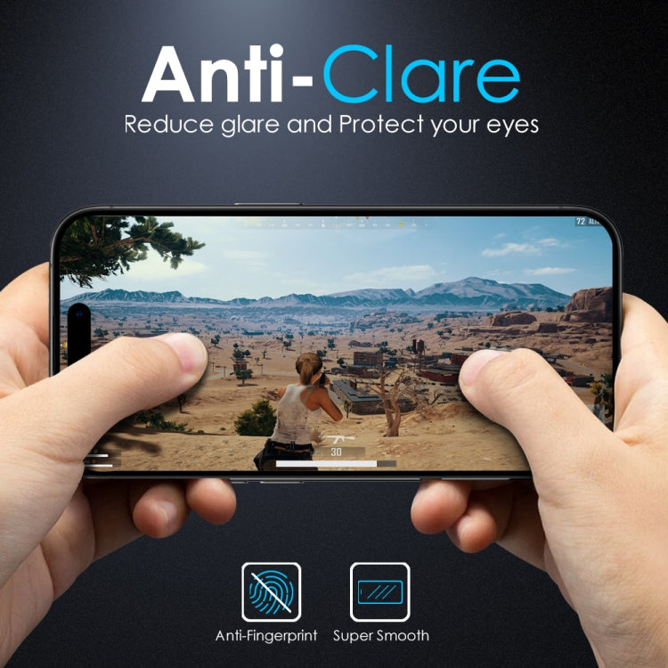 For iPhone 16 Pro Max NORTHJO Matte Silkscreen Anti-Fingerprint Tempered Glass Film - iPhone 16 Pro Max Tempered Glass by NORTHJO | Online Shopping South Africa | PMC TechLife | Buy Now Pay Later Mobicred