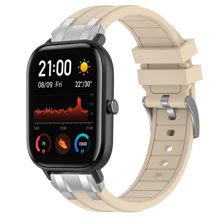 For Amazfit GTS 20mm Quick Release Silver Buckle Royal Silicone Watch Band(Starlight) - free shipping - PMC TechLife - Order now!
