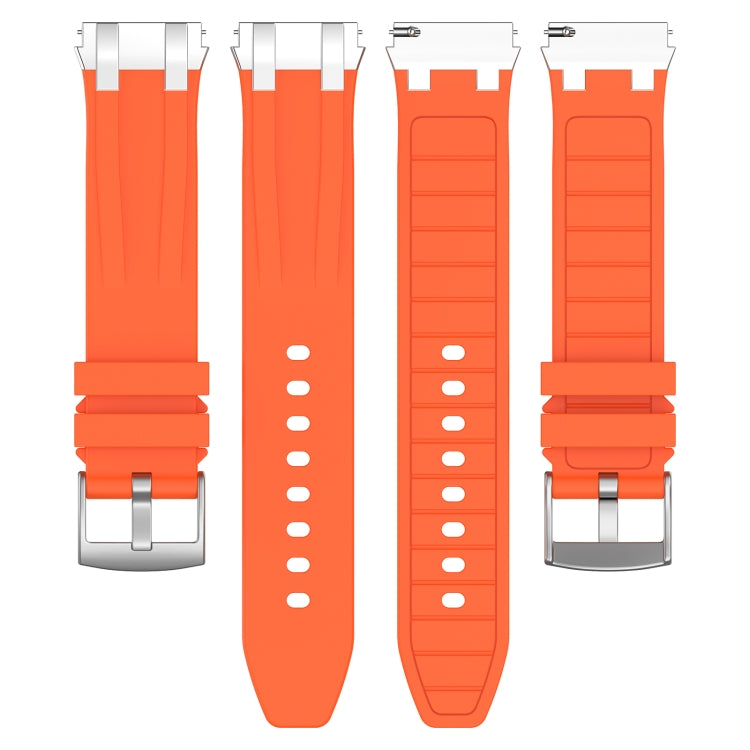 For Amazfit Bip 20mm Quick Release Silver Buckle Royal Silicone Watch Band(Orange) - free shipping - PMC TechLife - Order now!