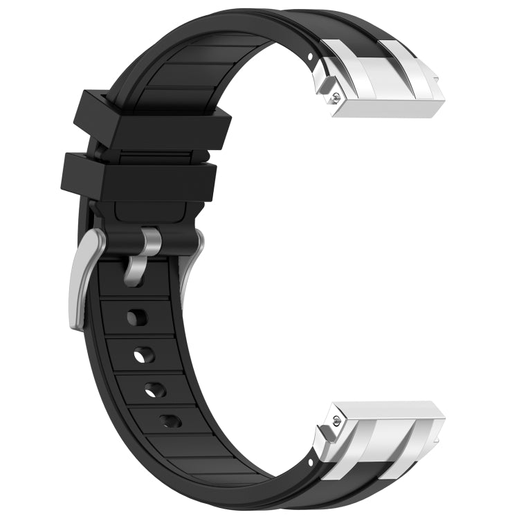For Amazfit Bip 20mm Quick Release Silver Buckle Royal Silicone Watch Band(Black) - free shipping - PMC TechLife - Order now!