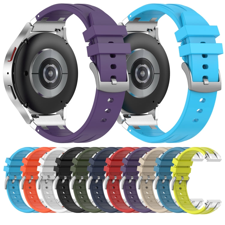 For Amazfit Bip U 20mm Quick Release Silver Buckle Royal Silicone Watch Band(Sky Blue) - free shipping - PMC TechLife - Order now!