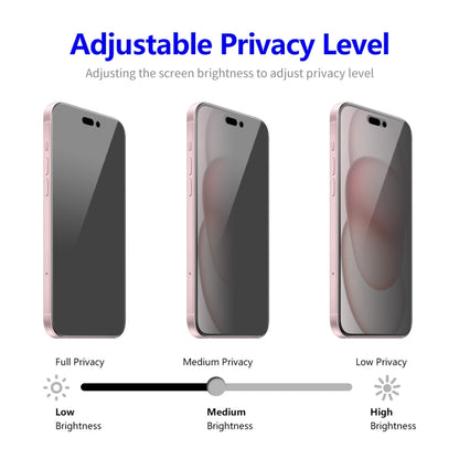 For iPhone 16 Plus ENKAY Hat-Prince 28 Degree Anti-peeping Privacy Tempered Glass Film - iPhone 16 Plus Tempered Glass by ENKAY | Online Shopping South Africa | PMC Jewellery | Buy Now Pay Later Mobicred