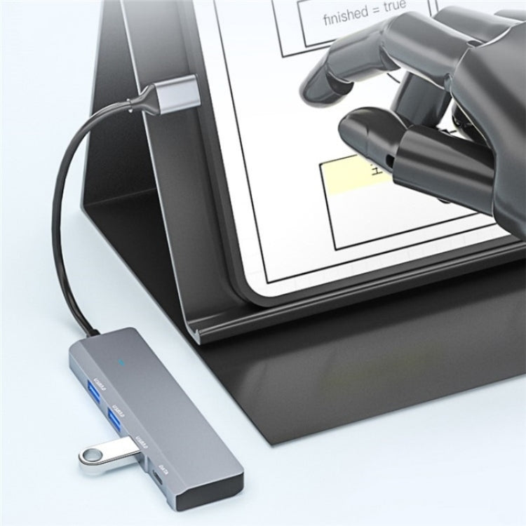 ADS-309C Type-C + 3 x USB 3.0  HUB Docking Station, Type-C Port - USB HUB by PMC Jewellery | Online Shopping South Africa | PMC Jewellery | Buy Now Pay Later Mobicred